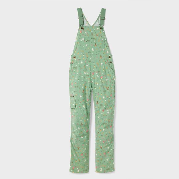 NWT Duluth Heirloom Gardening Bib Overalls Glacial Green Garden Goose XXS x 31 - Picture 1 of 7